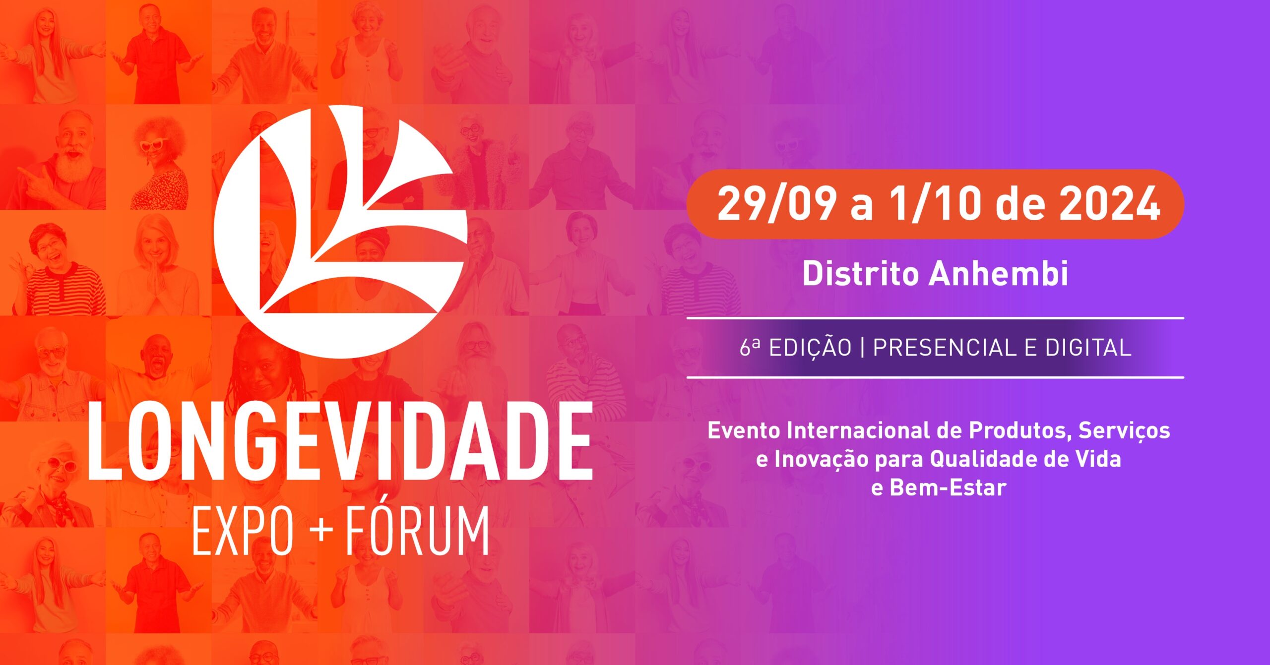 Longevidade Expo+Fórum 2024: o maior encontro internacional para a construção da longevidade saudável e ativa