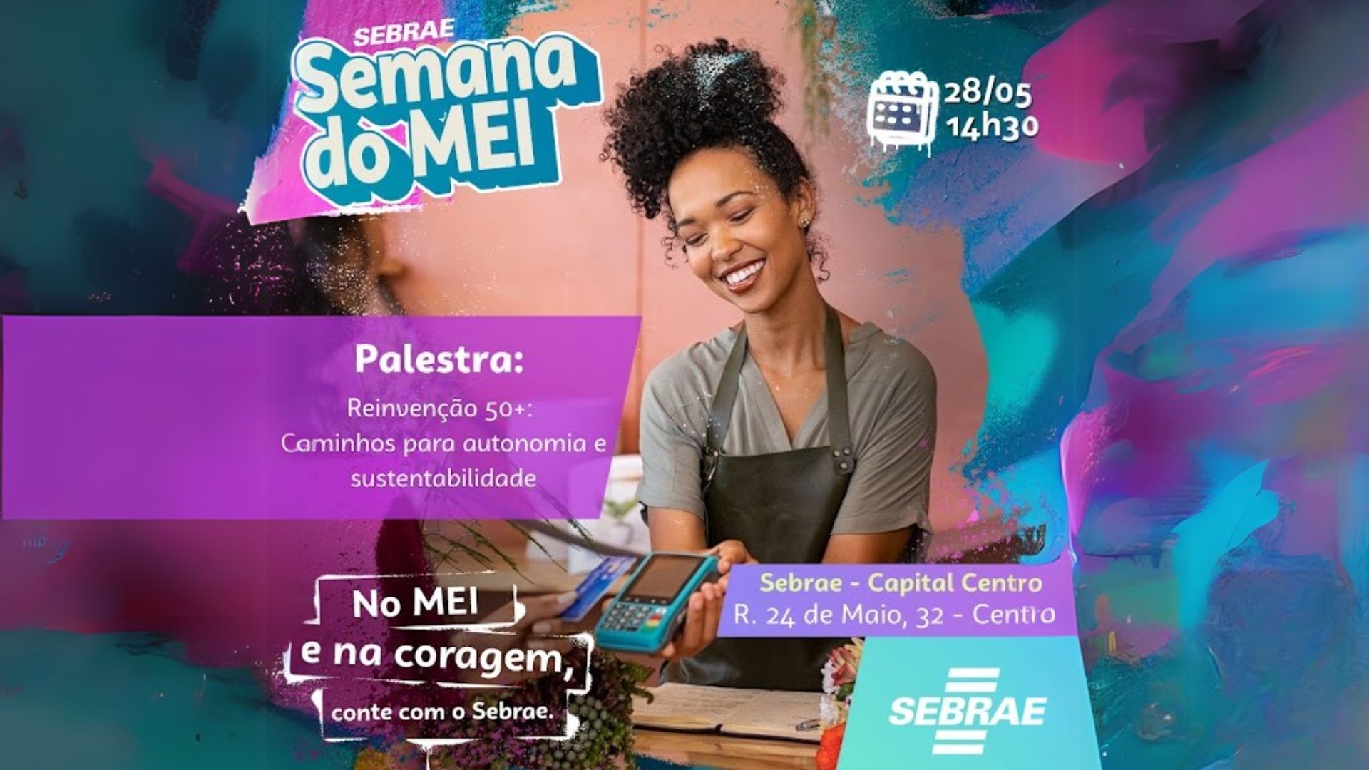Sebrae traz palestra sobre Reinvenção 50+ em Semana do Mei